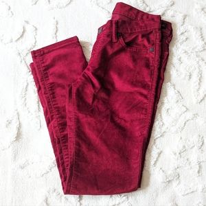 Rock and Republic Burgundy Berry red corduroy pants, size 4